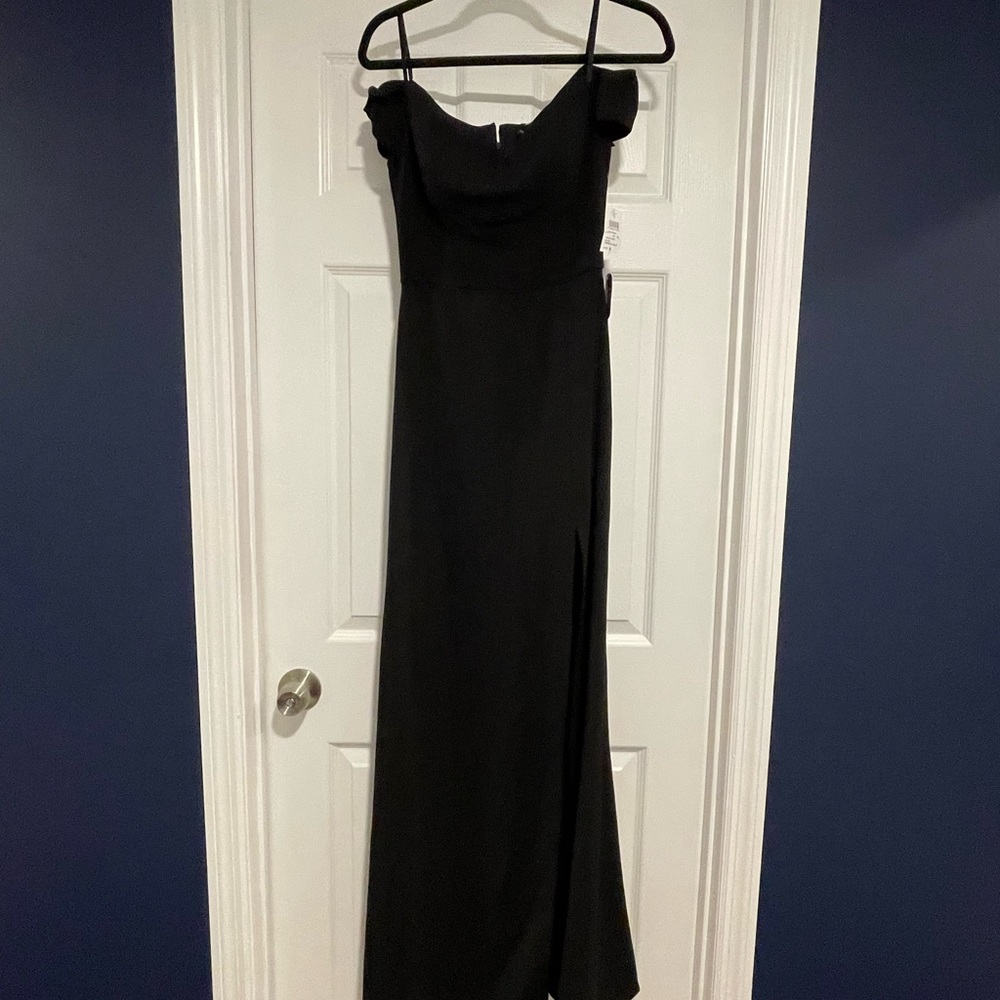 Windsor Black Off the Shoulder Gown